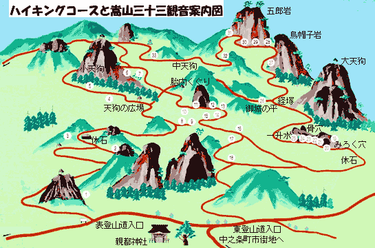 嵩山ハイキングガイドマップ
