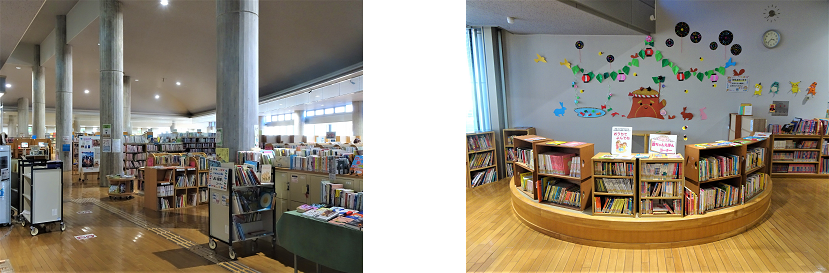 本棚と児童書コーナー